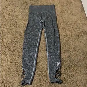 pink black/gray leggings
